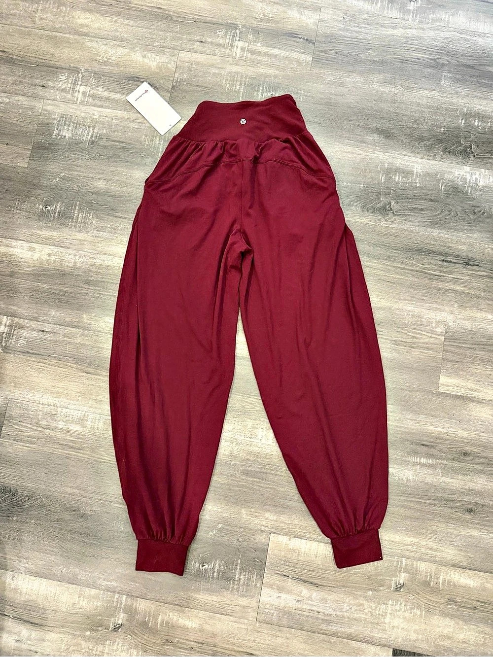lululemon Rulu Drapey Oversized High-Rise Yoga Jogger Burgundy XS
